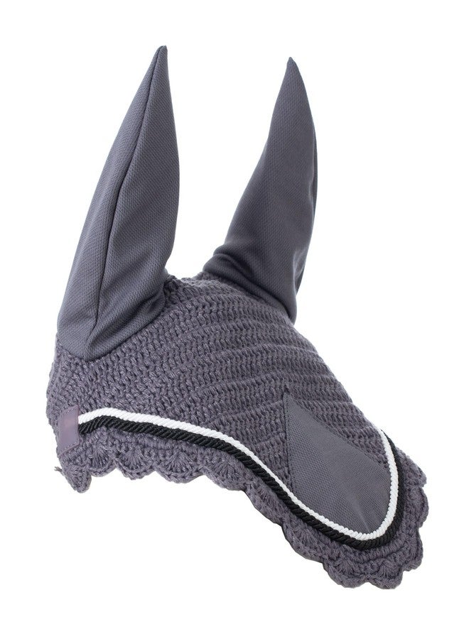 Equinavia Nord Ear Net - Gray/Black - Horse - Image 4